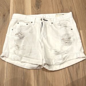 Rag & Bone white shorts size 26